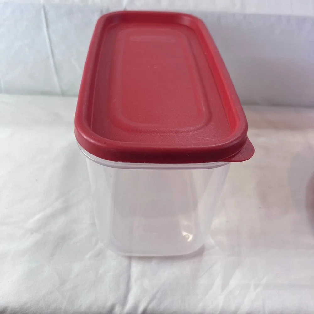 Rubbermaid TakeAlongs Food Storage Containers Red Lids Set 24, 5.5, 7, 10.9 cups